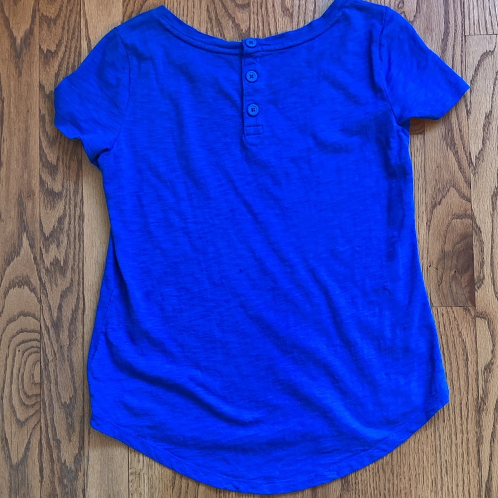 Talbots Button Back Tee - Picture 6 of 8